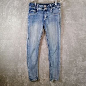 Mudd Girls Light Wash Skinny Jeans in Faded Blue Size 12